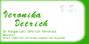 veronika detrich business card